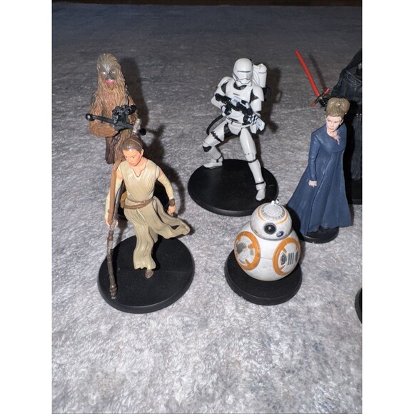 STAR WARS The Force Awakens Cake Topper Figures Lot of 10 - Picture 3 of 7